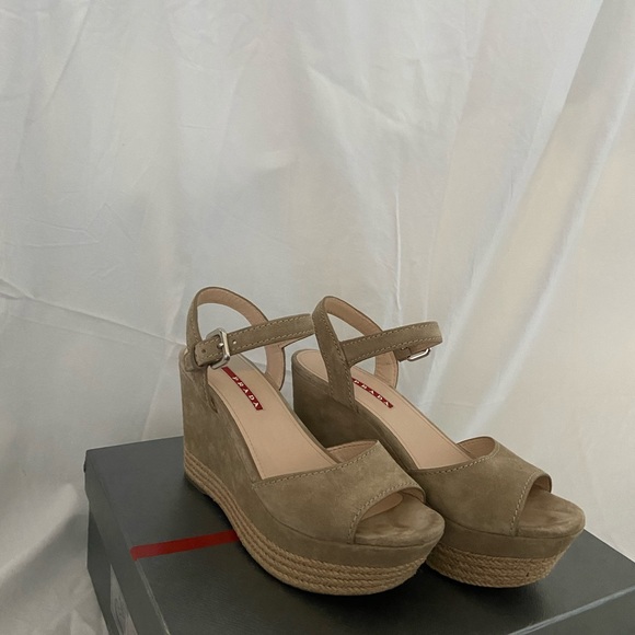 Prada espadrille wedges NEVER WORN - Picture 2 of 7